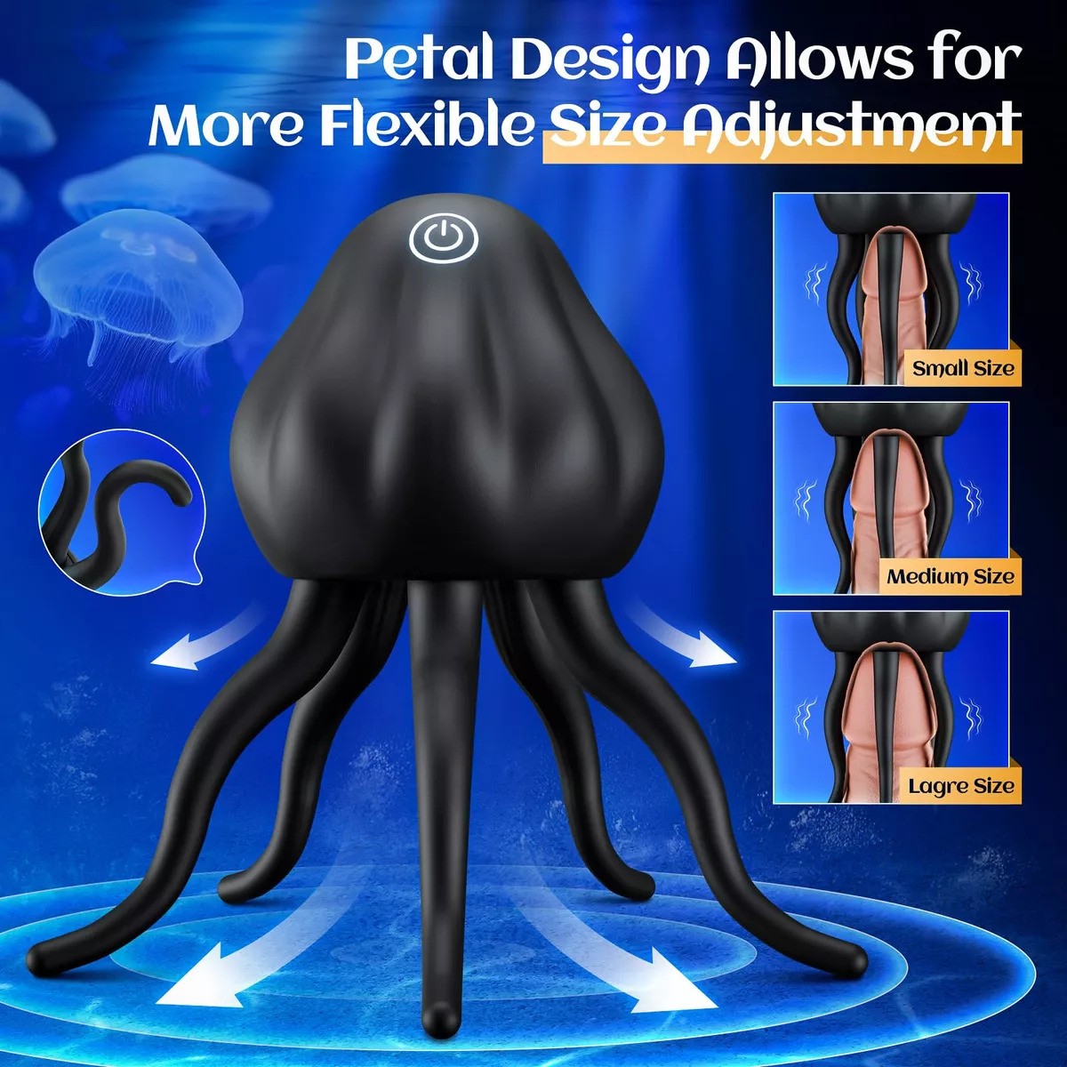 Jellyfish Masturbator Octopus Cock Ring Stroker - image 7