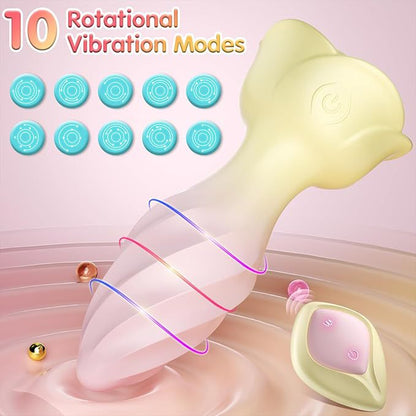 App Control Ruby Jeweled Vibrating Rotating Butt Plug - image 1