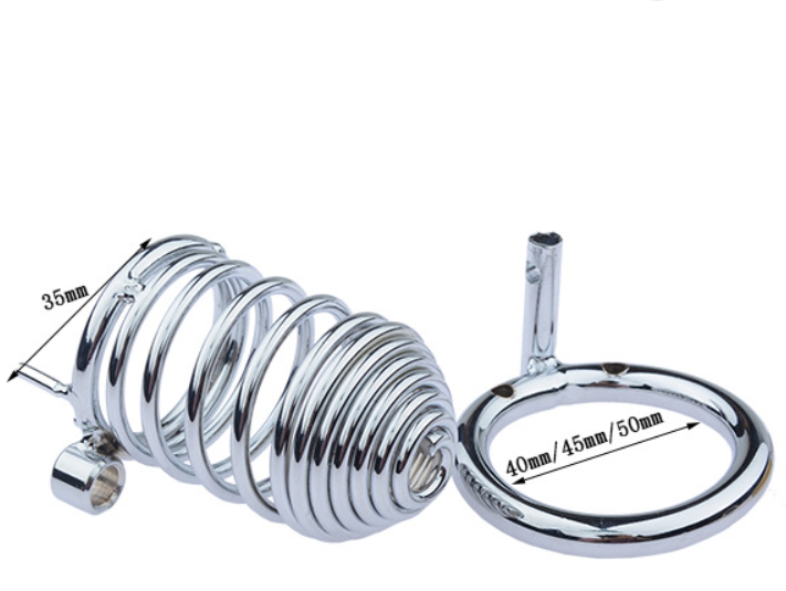 Chrome Rings Chastity Cage - image 5