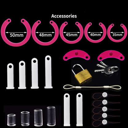 Silicone Colored Chastity Lock CB6000s - image 5