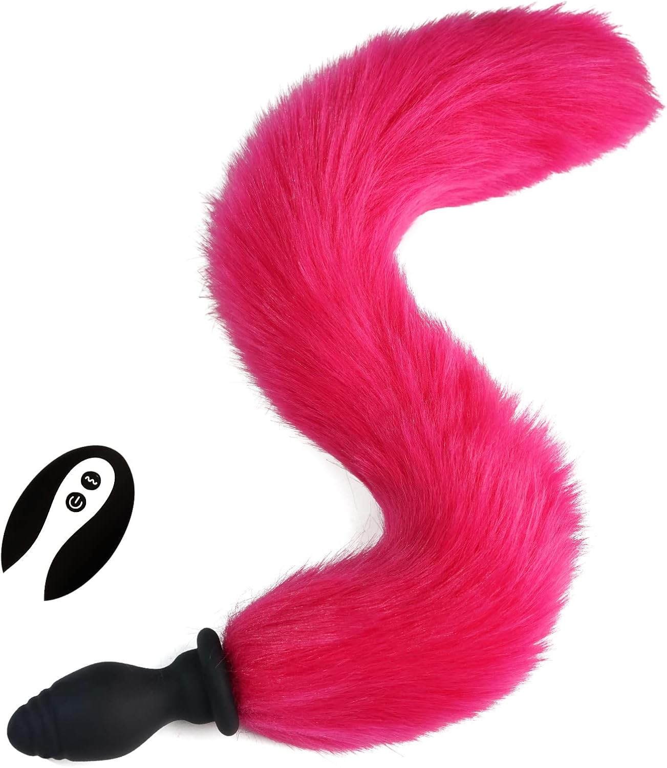 Multicolor Fox Tail Light Up Butt Plug - Rose - image 33
