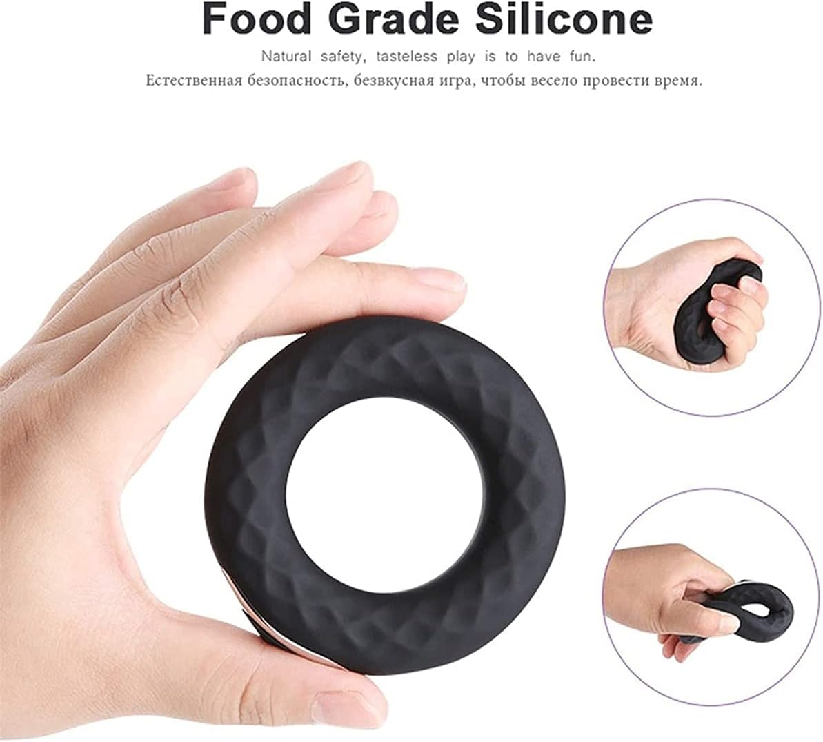 Electric Cock Ring (Delay 10 Vibration Modes+Clitoris Stimulation) - image 4