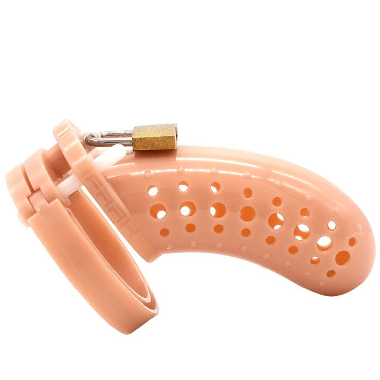 The Stockade Clear Cage Male Chastity Device - Beige - image 2