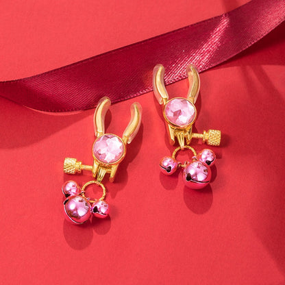 Bells Nipple Clamps Clips Rhinestone - image 2