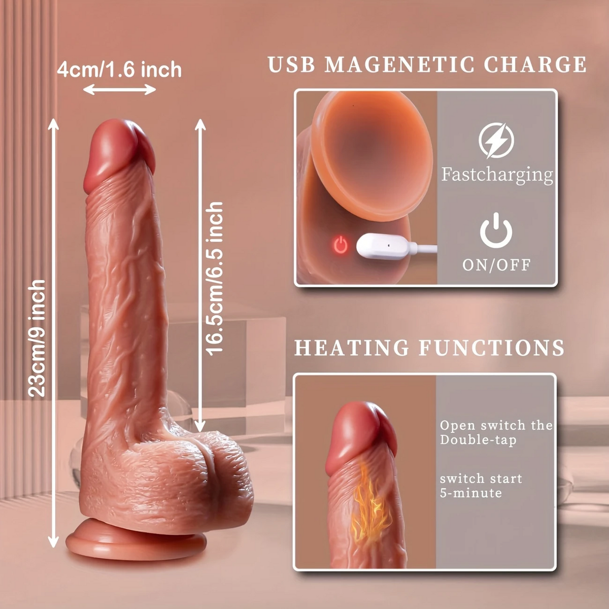 Premium Automatic Thrusting Dildo - image 5