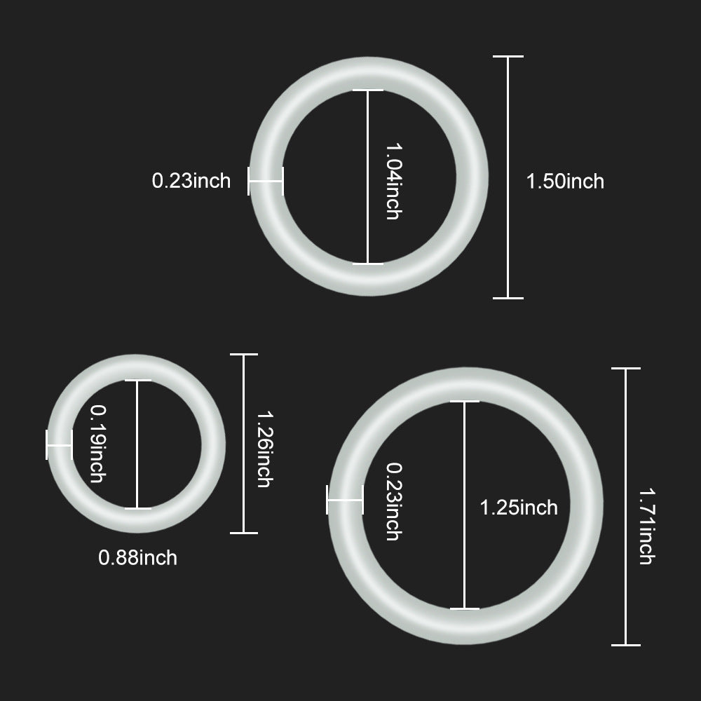 Silicone Luminous Cock Rings - B - image 4