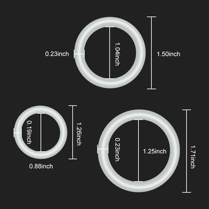Silicone Luminous Cock Rings - B - image 4