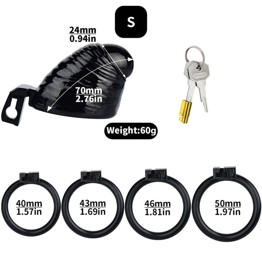 Dick Resin Chastity Cage - S - image 0