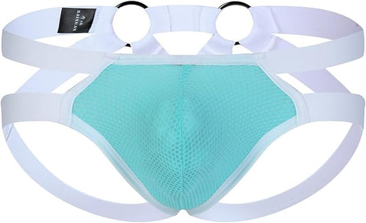 Men's Ventilated Jock Strap - Sky Blue - XL - image 1