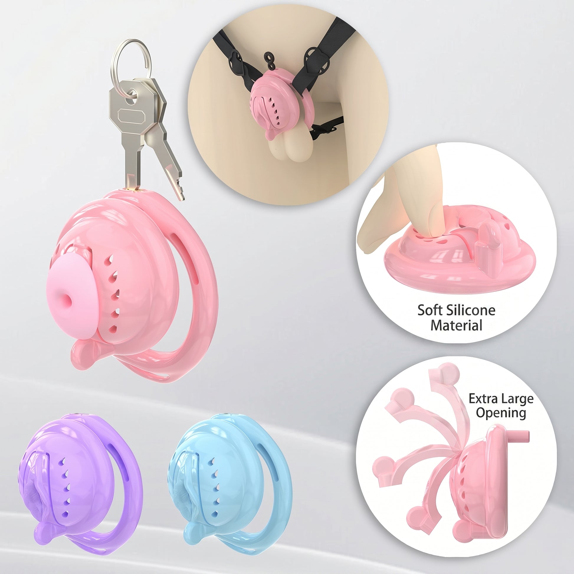 Aegis Flex Magnetic Silicone Chastity Cage - image 8