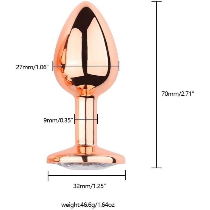 Premium Stainless Steel Anal Plug Set – Smooth & Stimulating - S - image 1
