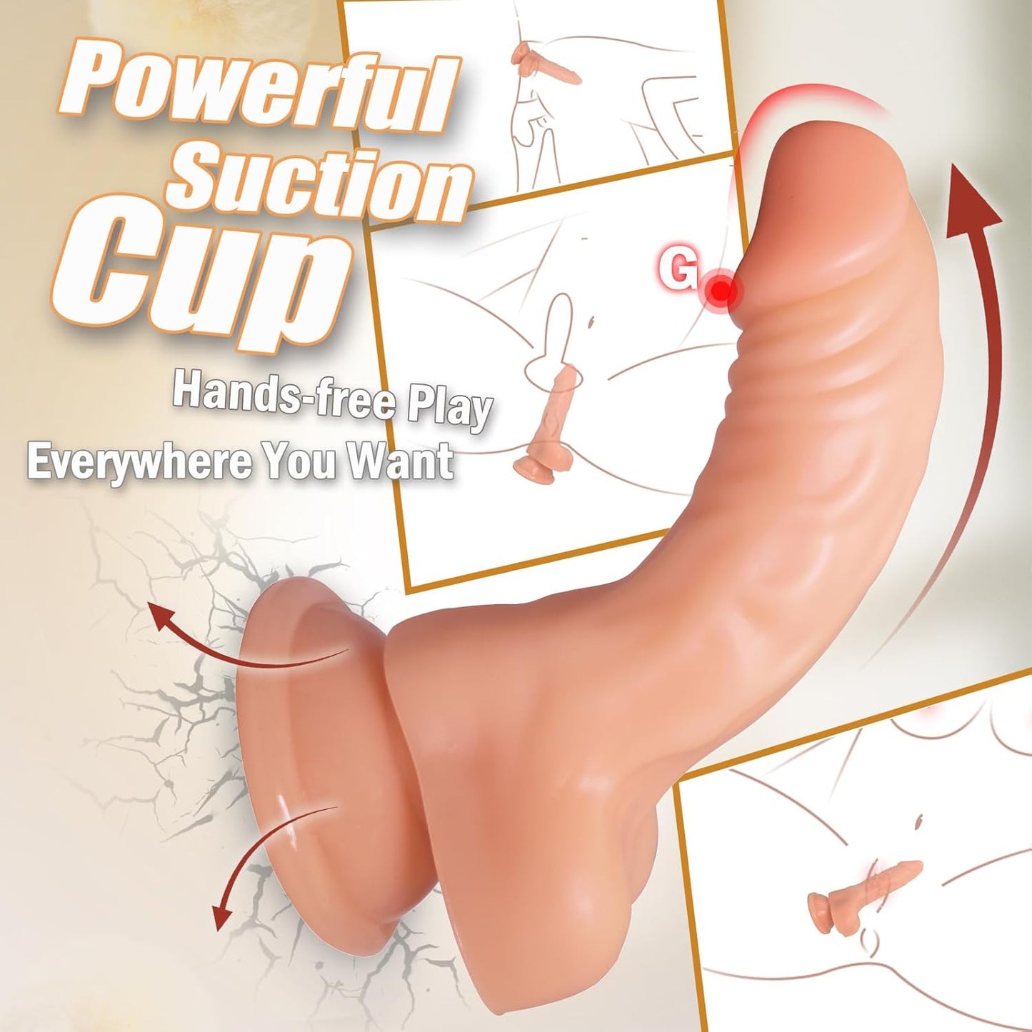 Small Realistic Dildo with Powerful Suction Cup - image 1