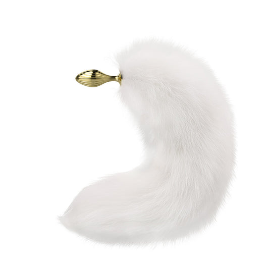 Whale Tail Anal Plug  - S & Fox tail - image 0