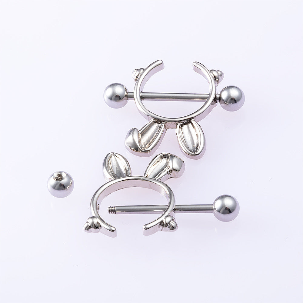 Playboy Rabbit Nipple Piercing Ring Piercing Jewelry - image 2