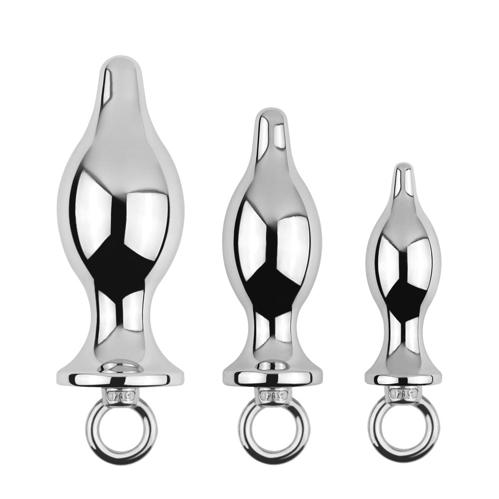 Metal Anal Plug with Pull Ring - image 5