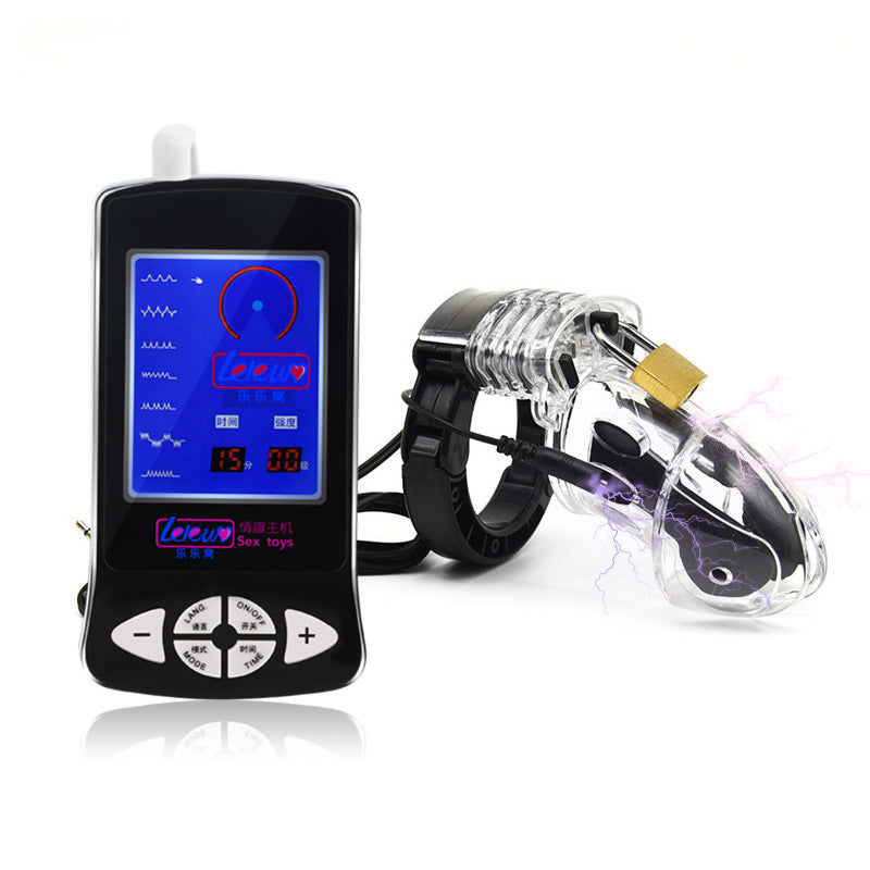 Cock Taser Electric Chastity Cage - Transparent - image 0