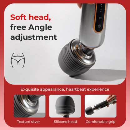 Wand Massagers Shining Metallic luster Recargable - image 3