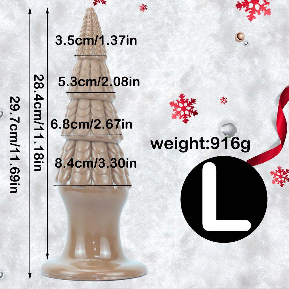 Christmas Tree Spiral Cone Suction Cup Anal Plug - Brown L - image 8