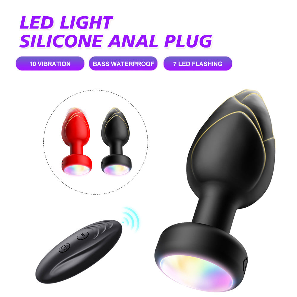 Led Light Up Butt Plug With 10 Vibration Modes with Remote - image 4