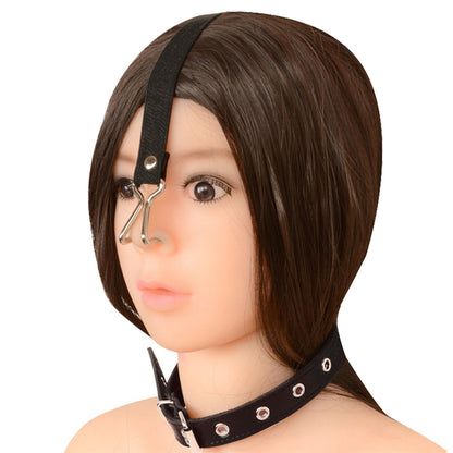 Neck Collar Necklace with Metal Nose Hook Buckle Halloween Choker - image 9