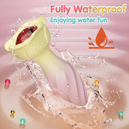 App Control Ruby Jeweled Vibrating Rotating Butt Plug - image 4