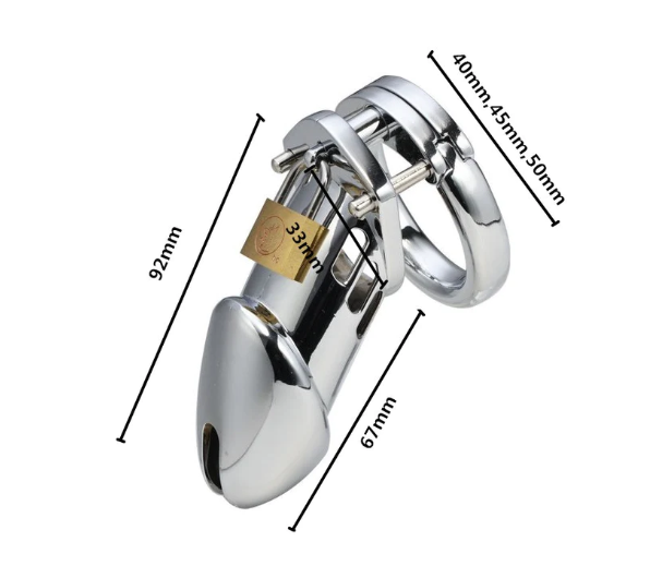 Stainless Steel Chasity Cage 3.74 Inches Long - image 1