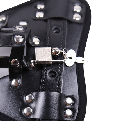 Leather Chastity Belt Chastity Device - image 2