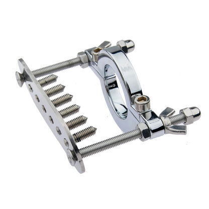 Adjustable Stainless Steel CBT Ball Stretcher with Removable Spikes – Extreme Pleasure & Pain Control - image 2