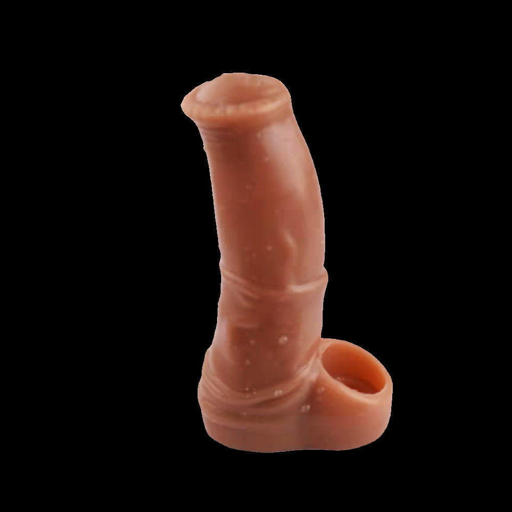 Alien Dildo Penis Sleeve - Brown - image 3