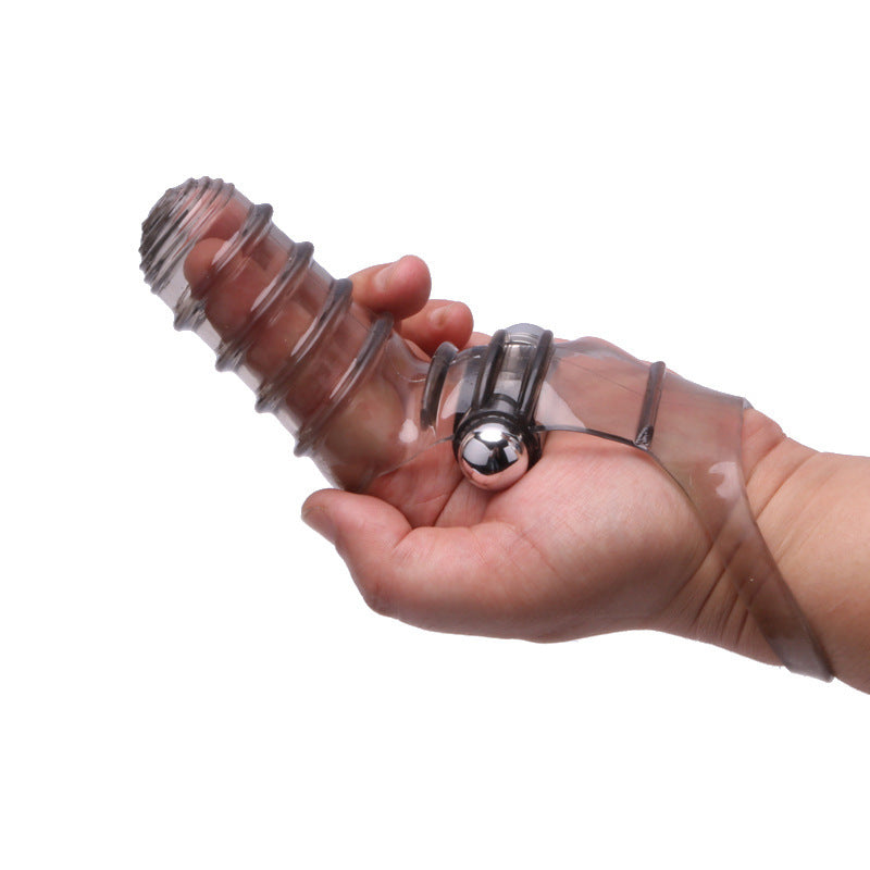 Finger Sleeve Vibrator Clit Stimulate - Black - image 7