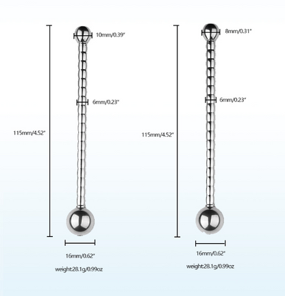 Hollow Beaded Urethral Sound Penis Plug - image 4