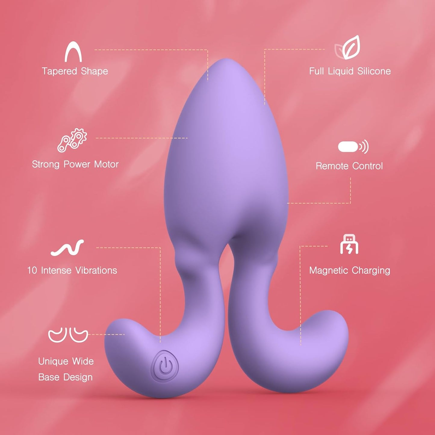 Vibrating Butt Plug with Remote Control G Spot  Clit Stimulation - image 6