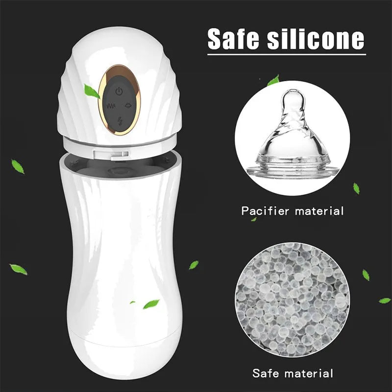 Flesh Vibe Masturbator with Vibration, Suction, and Tugging 3 Mode - image 0