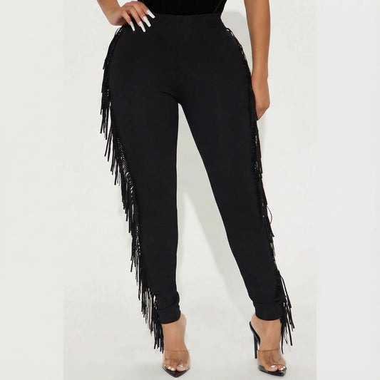 Rhinestone Fringe Legging - image 1