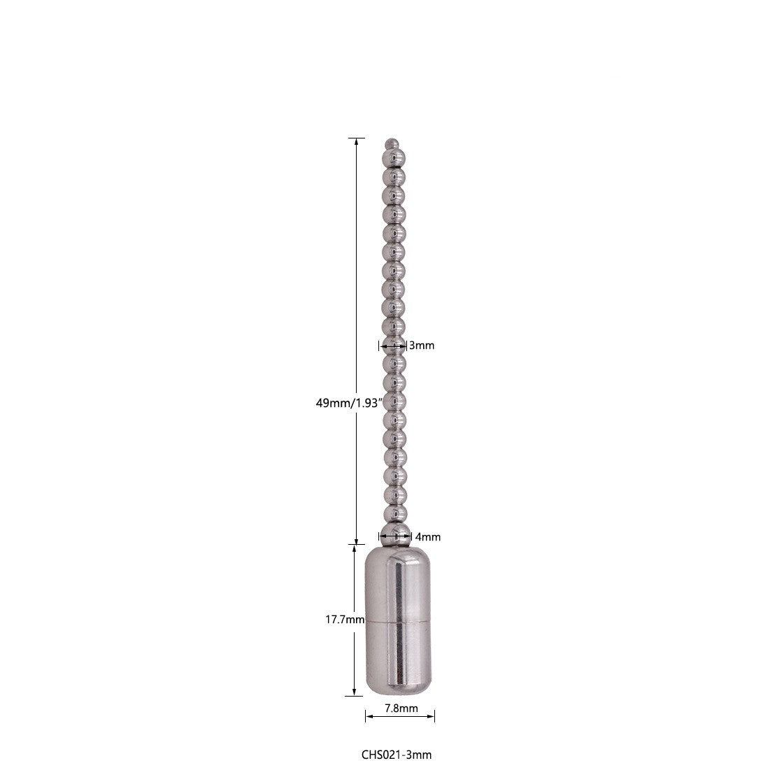 Dominator Urethral Sounds: Bullets - 3mm - image 5