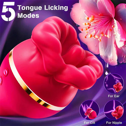 3in1 Big Mouth Rose Dildo - image 2