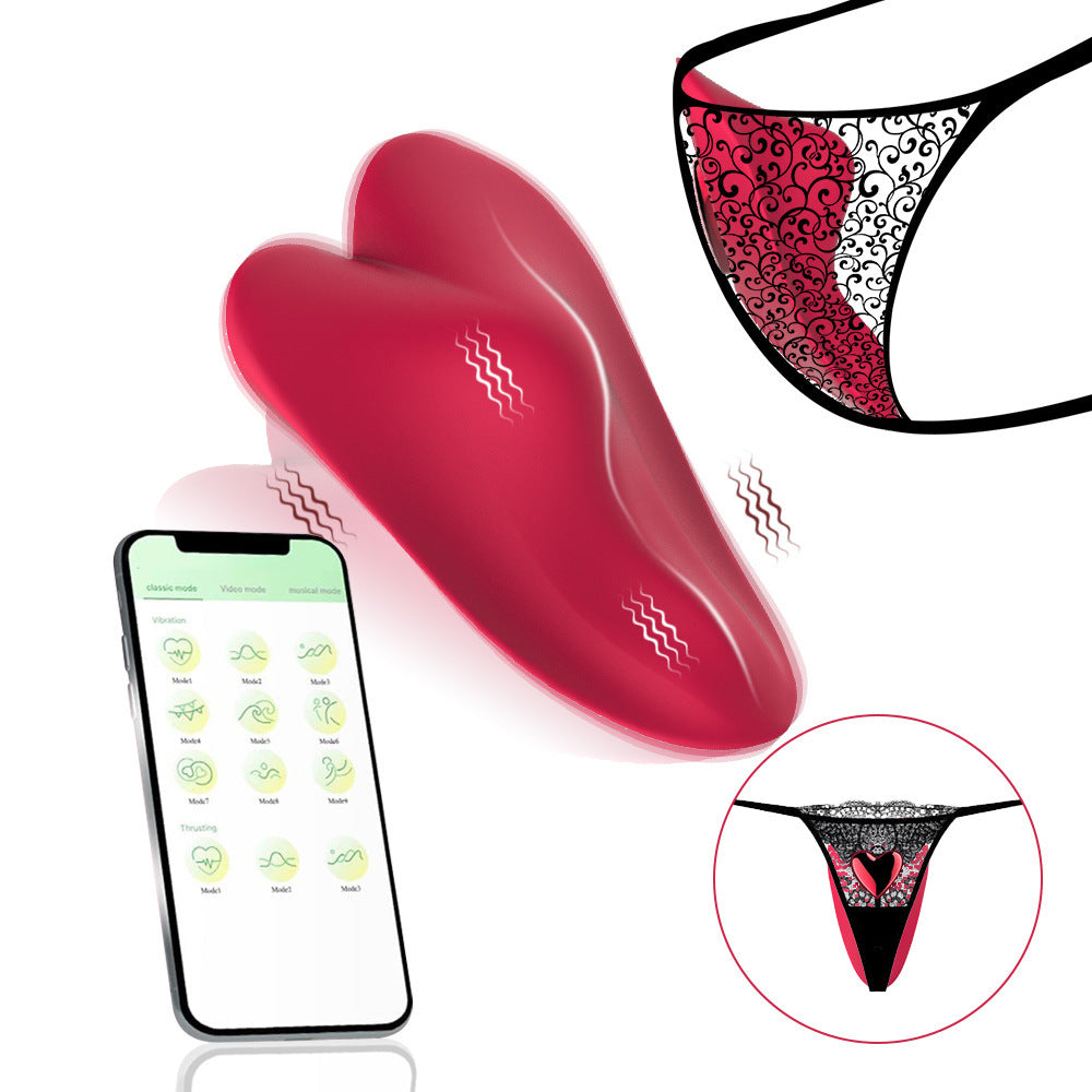 LovePulse Magnetic Panty Vibrator with App Control - Red - image 4