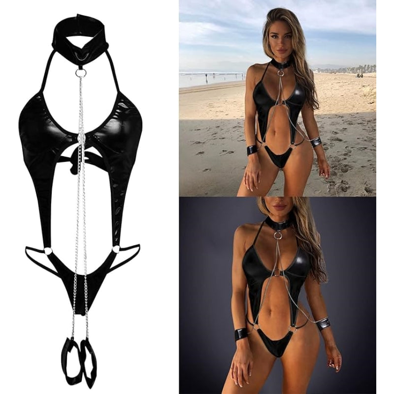 Seductive Patent Leather Teddy  - image 3