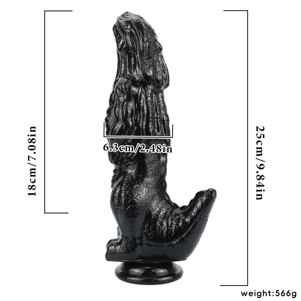 Godzilla-inspired Silicone Dildo - Black - image 3