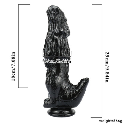 Godzilla-inspired Silicone Dildo - Black - image 3