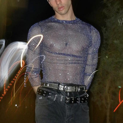 Sexy Slim Stretch Mesh Crop T Shirts - image 2