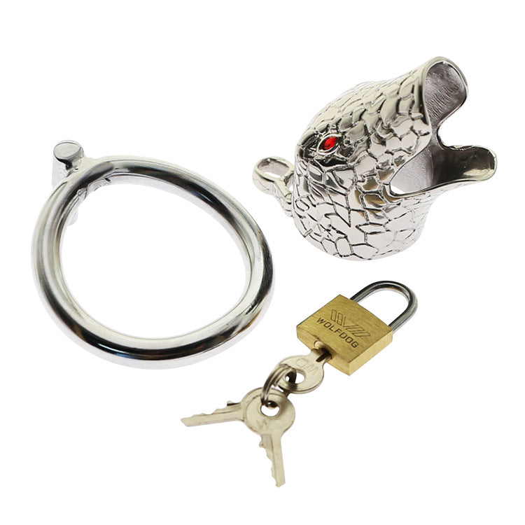 Silver Iron Snake Cock Cage - image 2
