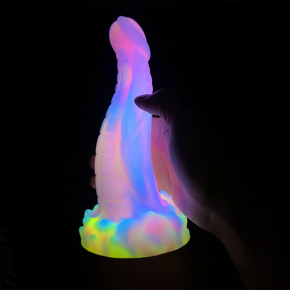 8.14'' Anal Glow In The Dark Dildo with Suction Cup - image 2