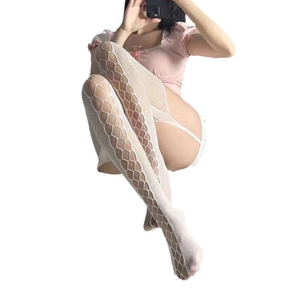 Seductive Suspender Fishnet Thigh-Highs – Bold, Sheer & Beautiful - image 0