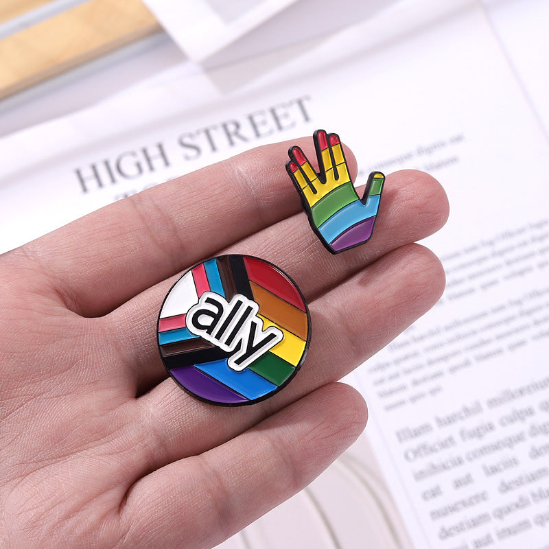 Rainbow Ally Pride Month Buttons - image 2