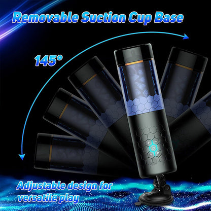 10 Thrusting Spinning Telescopic Rotating Masturbator Cup - image 2