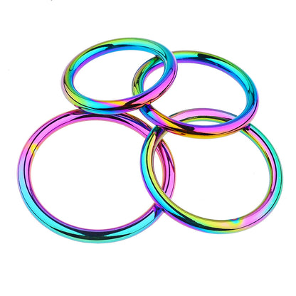 Rainbow Smooth Cock Ring - image 1