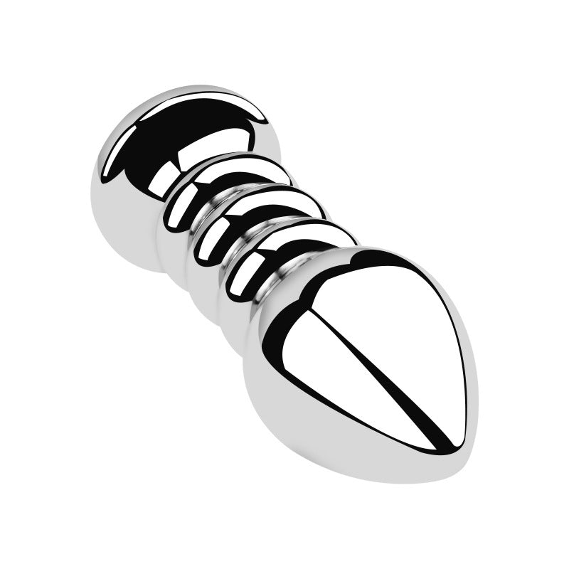 3-Piece Stainless Steel Crystal Butt Plug Set - image 2