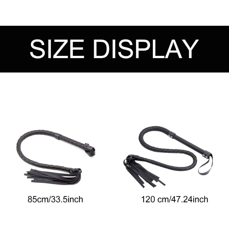 Horse Whip Braided PU Leather Whip Riding Crop and Whips - image 5