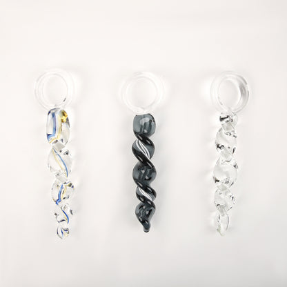Anal Trainer Crystal Thread Glass Anal Plug - image 0